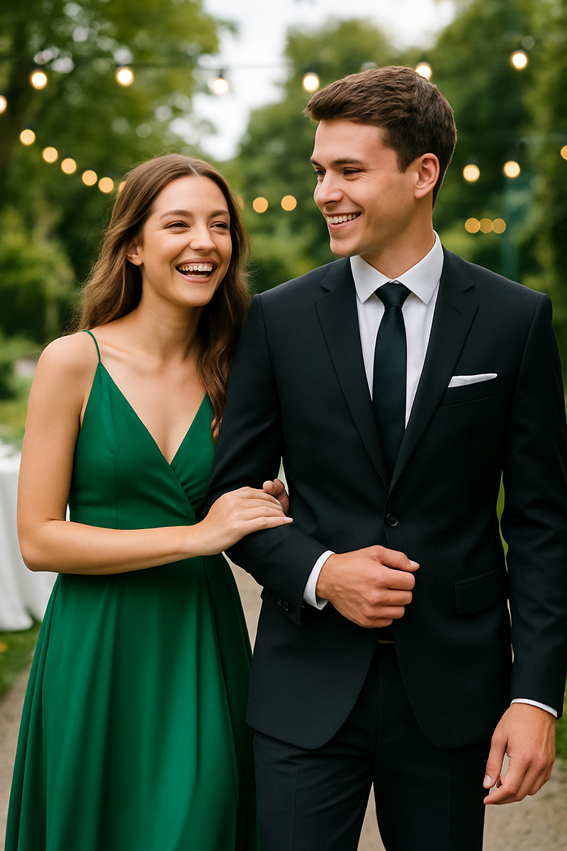 Abiball Fotograf NRW Abiball Paar arm in Arm Abiball Fotograf NRW