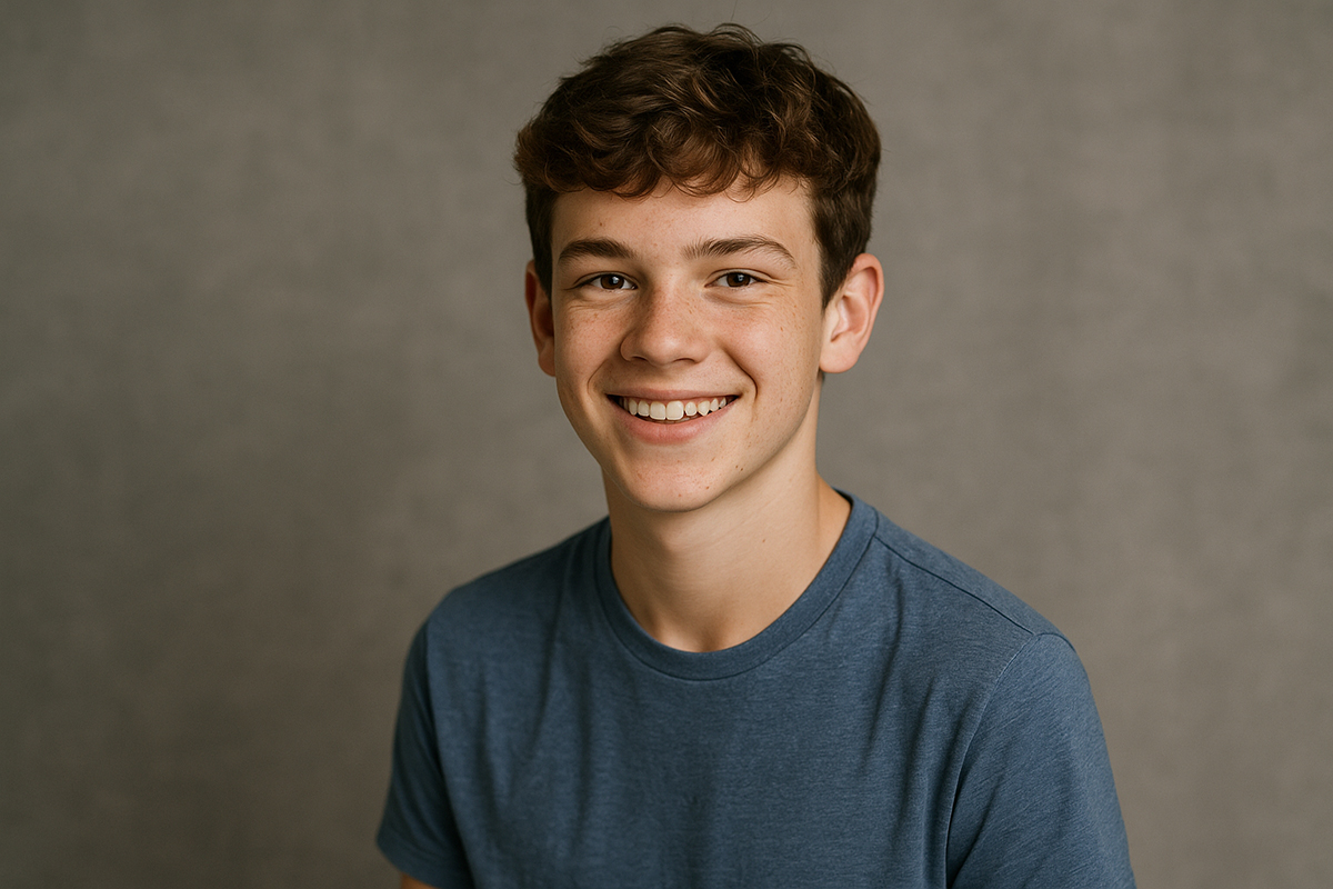 Schulfotografie Bochum Halbportrait Schule junge Schulfotograf Bochum